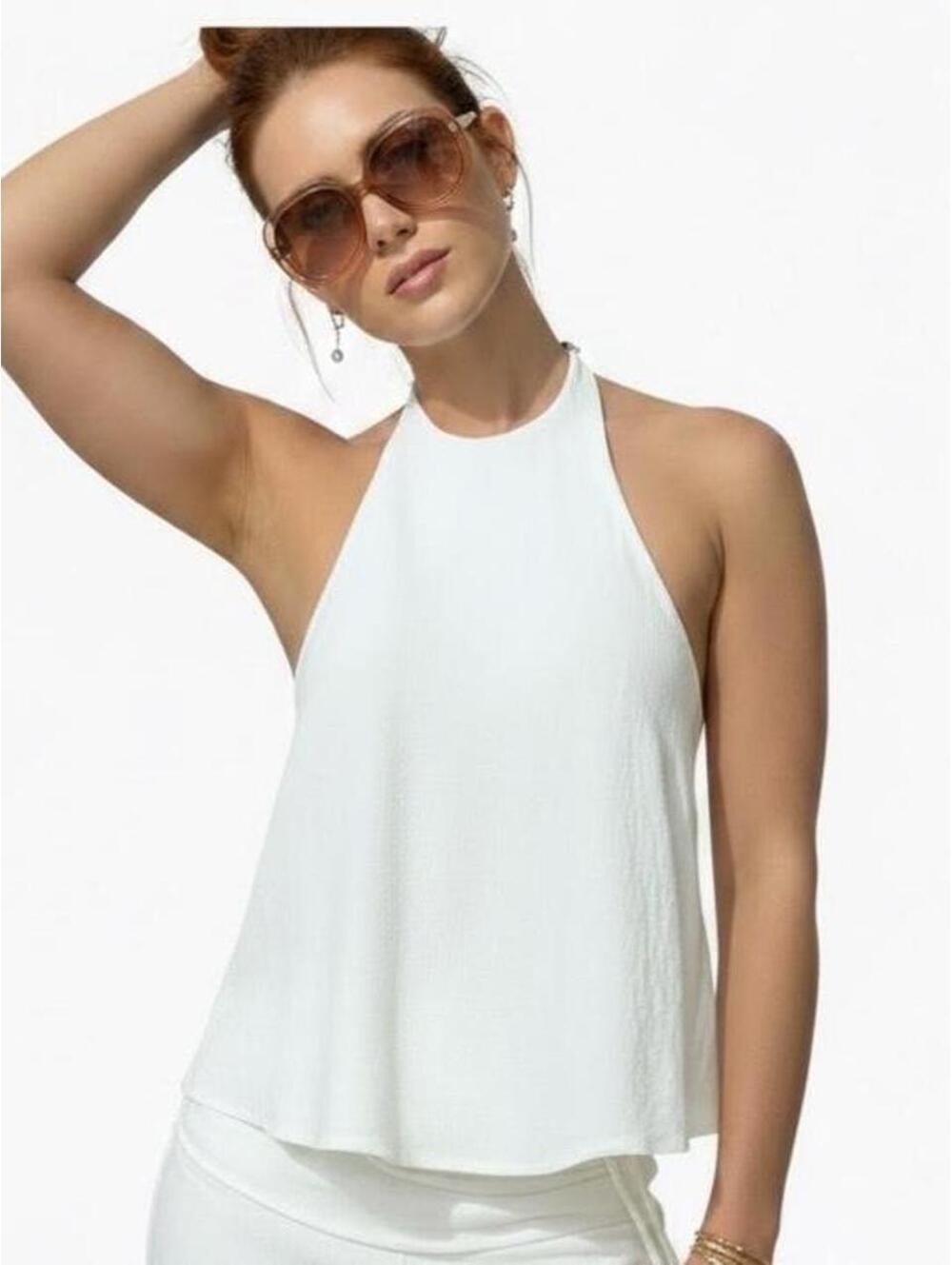 Princess Polly Women's White Crop-top